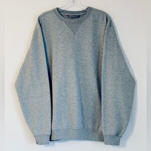 Carhartt Men's Heather Gray Crewneck Pullover Sweater Large